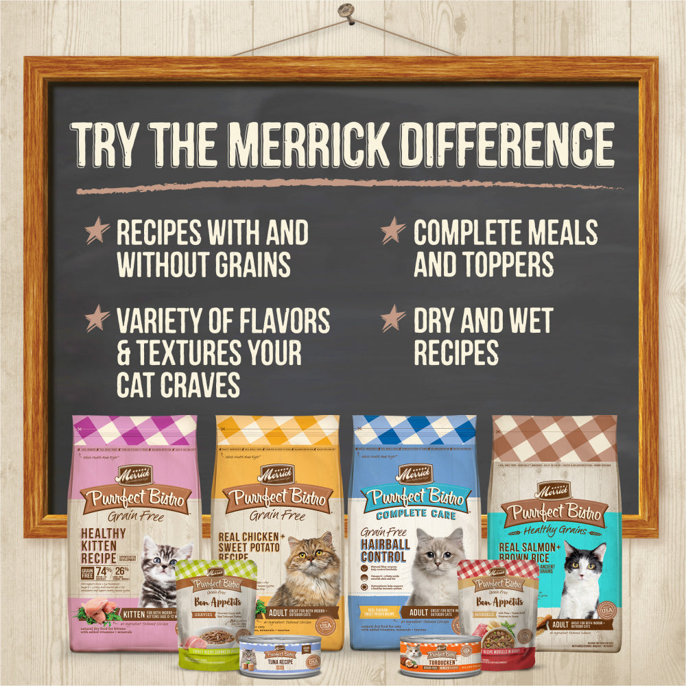 Merrick Purrfect Bistro Poultry Pate Variety Pack Grain Free Wet Cat Food