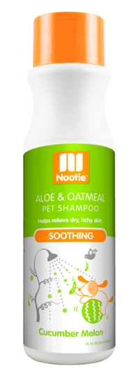 Nootie Soothing Aloe & Oatmeal Cucumber Melon Shampoo for Dogs