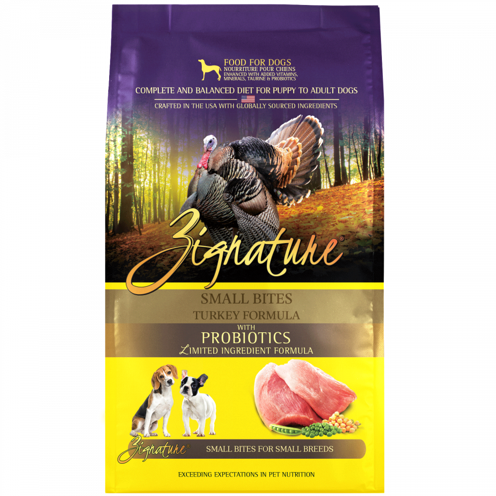 Zignature Small Bites Grain Free Turkey Formula Dry Dog Food