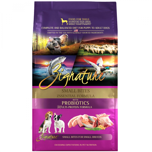 Zignature Small Bites Grain Free Zssential Formula Dry Dog Food