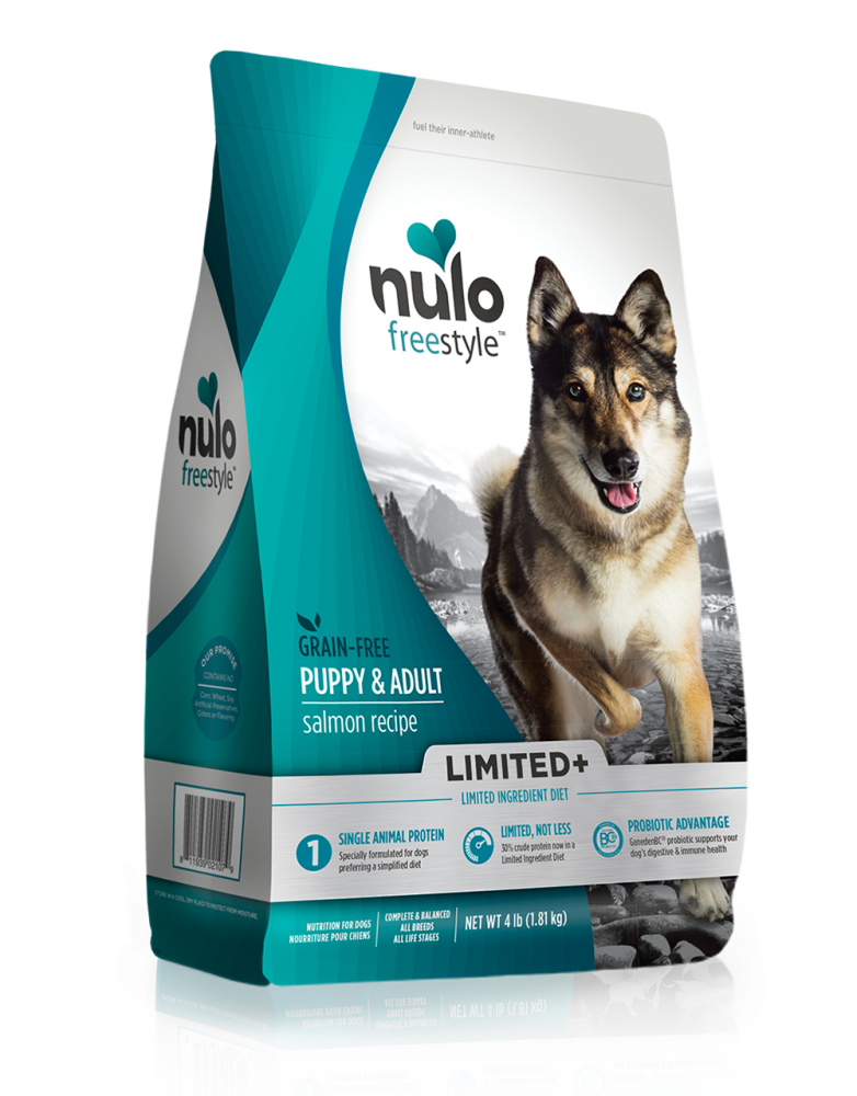 Nulo FreeStyle Limited+ Grain Free Salmon Recipe Puppy & Adult Dry Dog Food