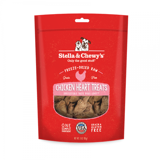 Stella & Chewy's Freeze Dried Raw Chicken Hearts Dog Treats