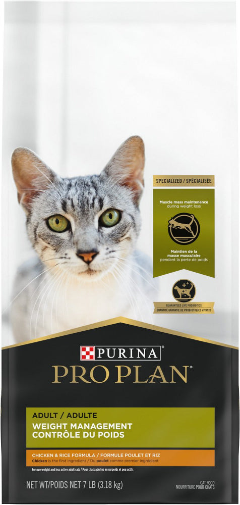 Purina Pro Plan Focus Weight Management Chicken & Rice Formula Adult Dry Cat Food