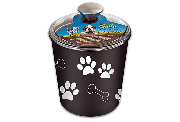 Loving Pets Bella Canister Espresso Treat Holder