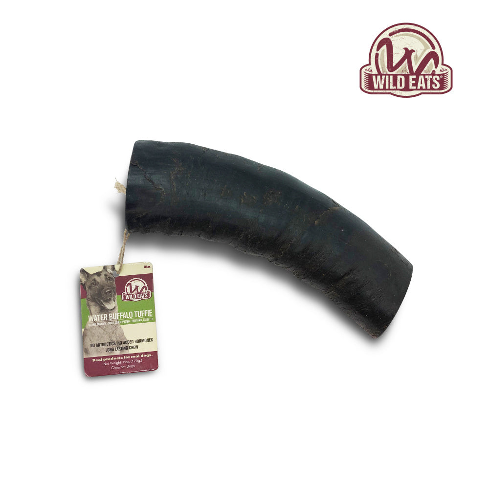 Wild Eats Water Buffalo Tuffie Cut Horn Dog Chew