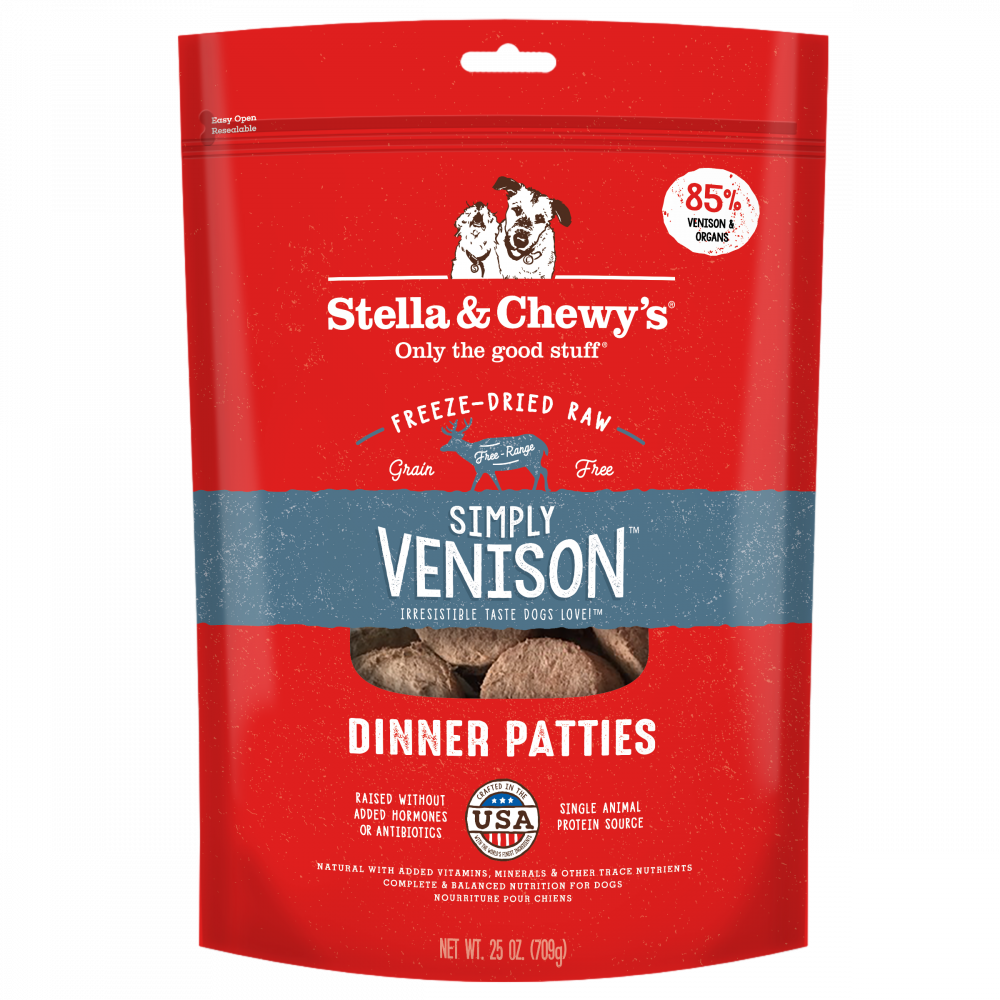 Stella & Chewy's Simply Venison Freeze-Dried Raw Patties Dog Food