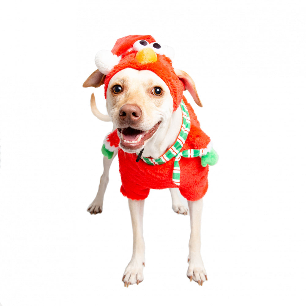 Pet Krewe Sesame Street Santa Elmo Pet Costume