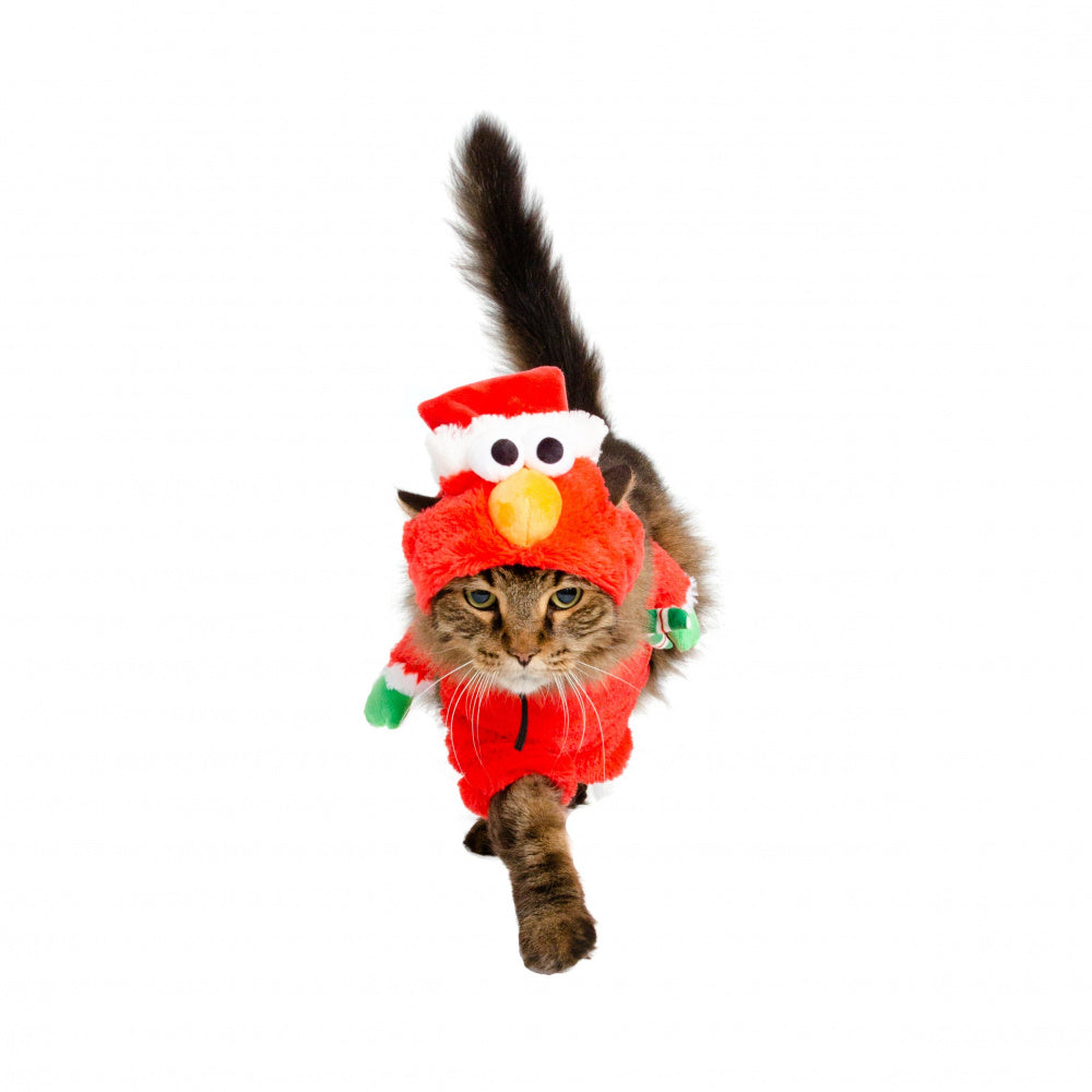 Pet Krewe Sesame Street Santa Elmo Pet Costume