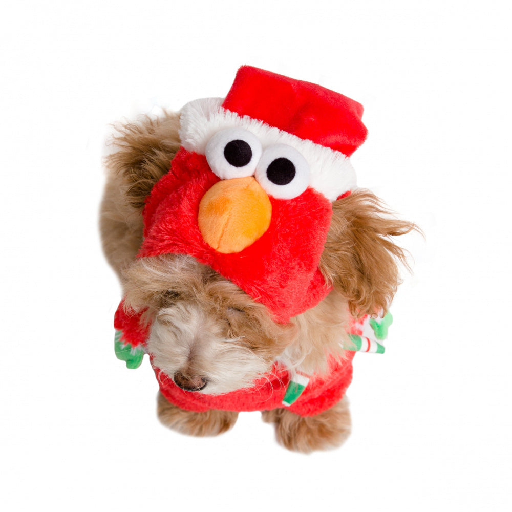 Pet Krewe Sesame Street Santa Elmo Pet Costume