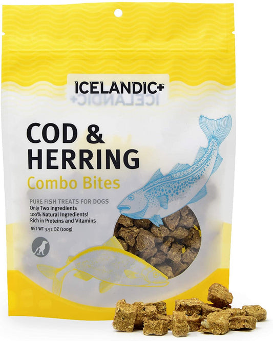 Icelandic+ Cod & Herring Combo Bites Fish Dog Treats