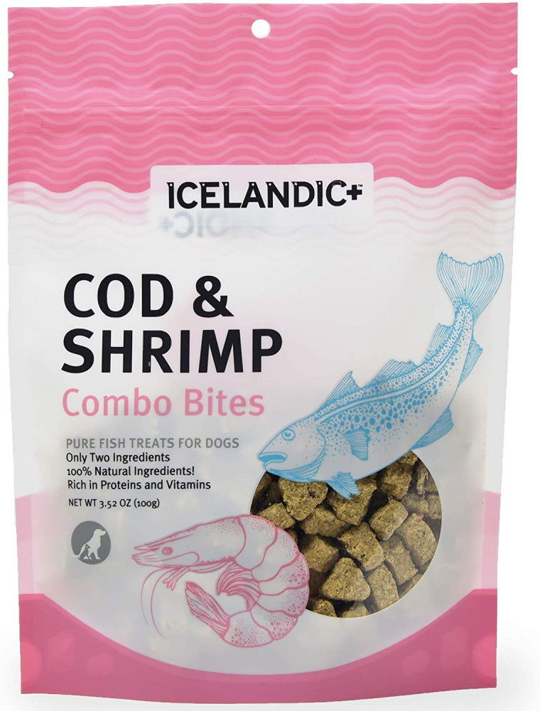 Icelandic+ Cod & Shrimp Combo Bites Fish Dog Treats