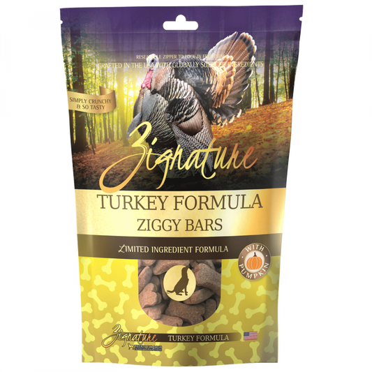 Zignature Zssential Ziggy Bars Turkey Formula Dog Treats