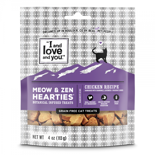 I and Love and You Meow & Zen Hearties Grain Free Cat Treats