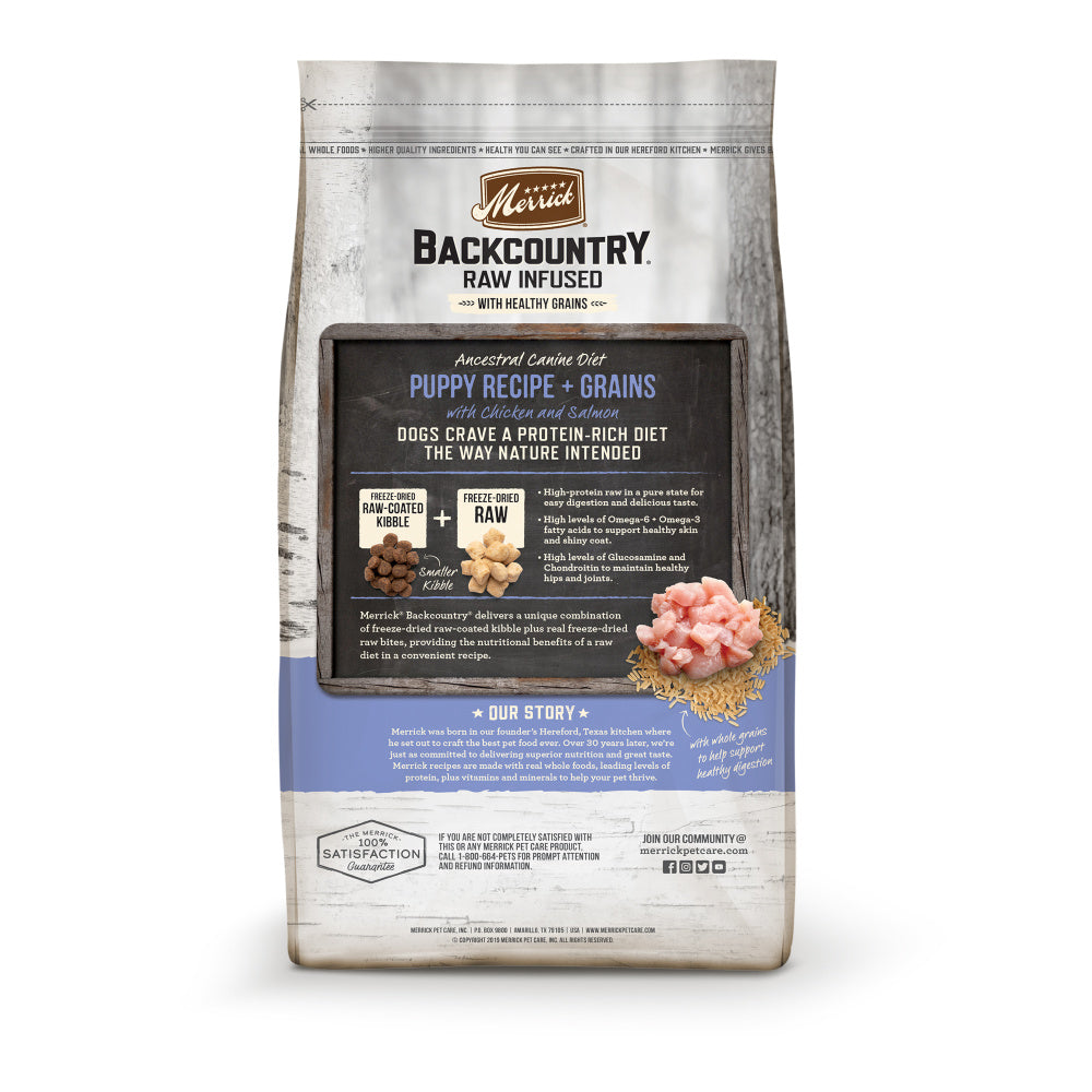 Merrick Backcountry Raw Infused with Healthy Grains Freeze Dried Puppy Recipe Dry Dog Food