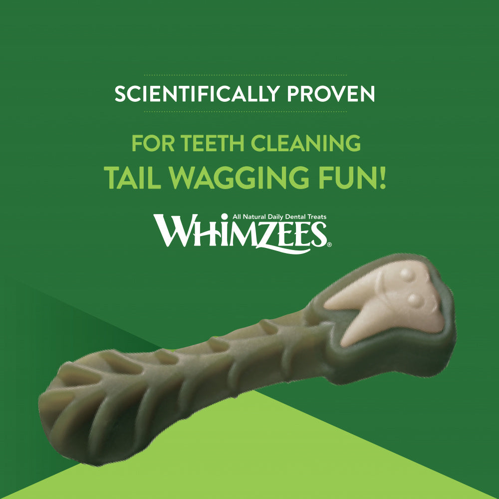 Whimzees Daily Use Brushzees Medium Pack Dental Dog Treats