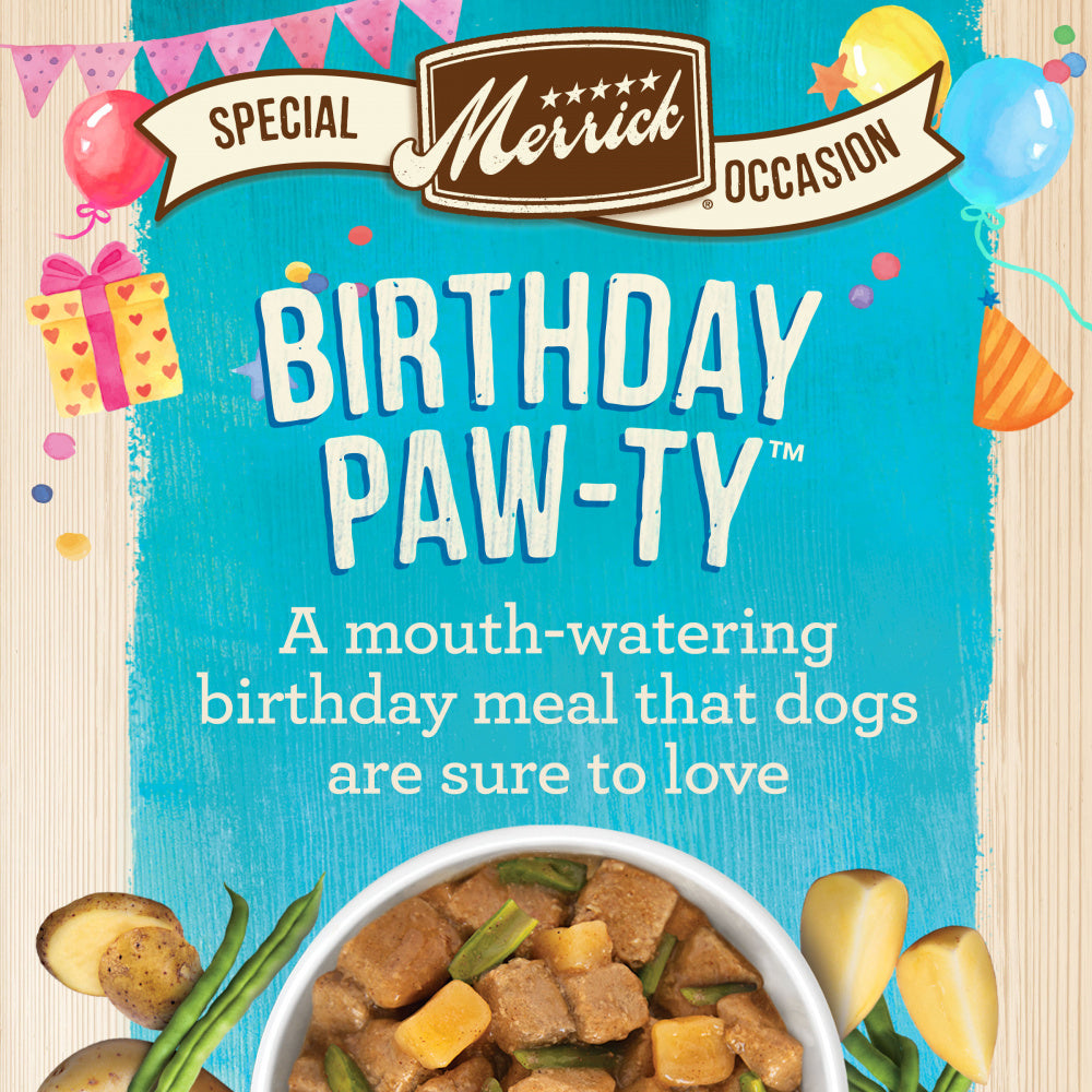 Merrick Grain Free Birthday Paw-ty Recipe Canned Dog Food