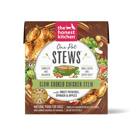 The Honest Kitchen One Pot Stew Slow Cooked Chicken Stew with Sweet Potato, Spinach & Apples Dog Food