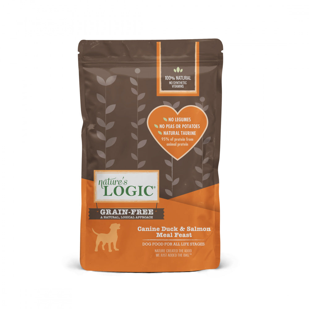 Nature's Logic Grain Free Canine Duck & Salmon Meal Feast Dry Dog Food