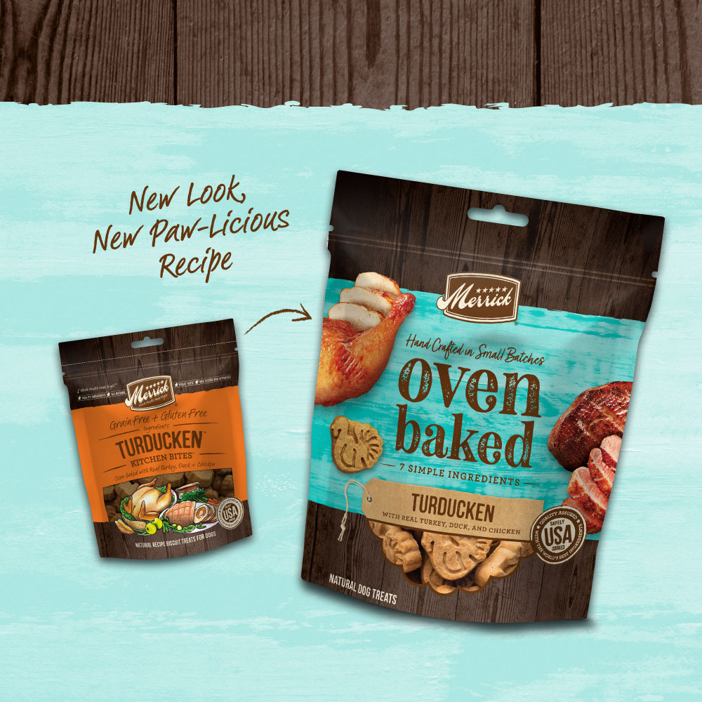 Merrick Oven Baked Turducken Turkey Duck & Chicken Dog Treats