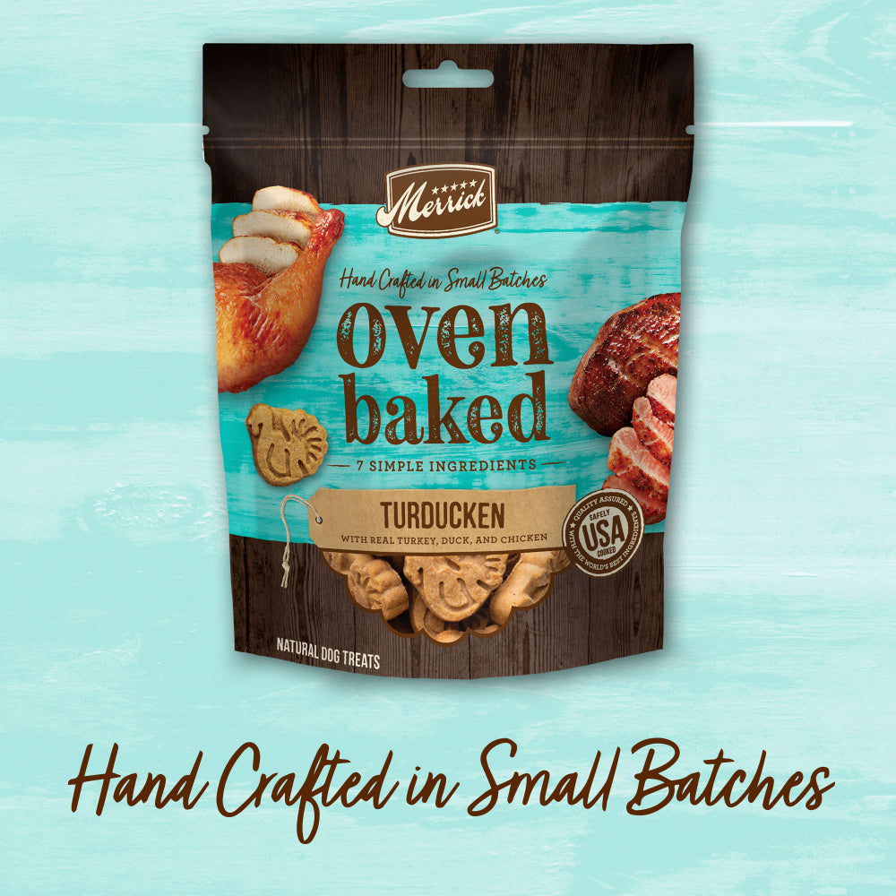 Merrick Oven Baked Turducken Turkey Duck & Chicken Dog Treats