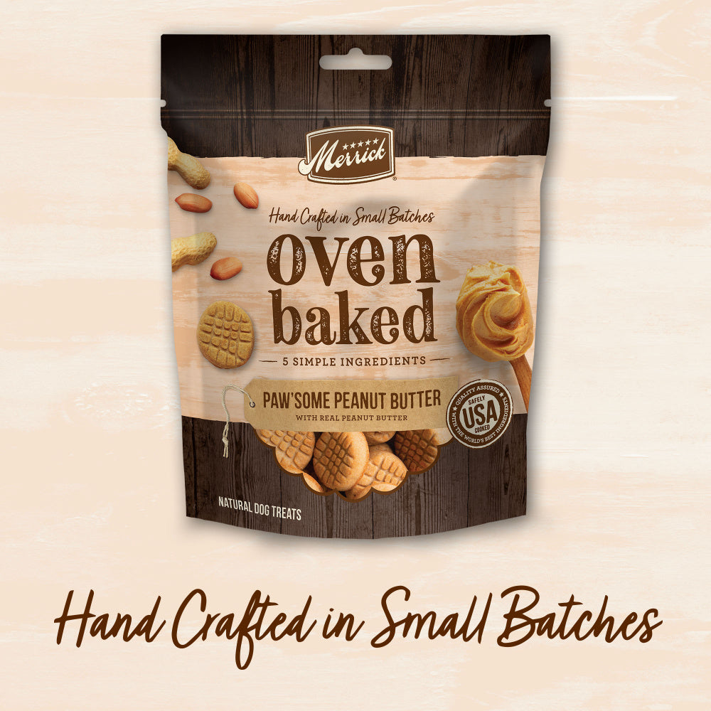 Merrick Oven Baked Paw'some Peanut Butter Dog Treats