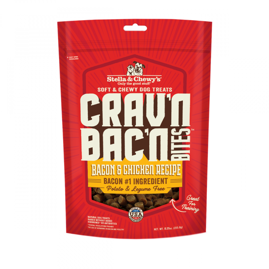 Stella & Chewy's Crav'n Bac'n Bites Bacon & Chicken Recipe Dog Treats