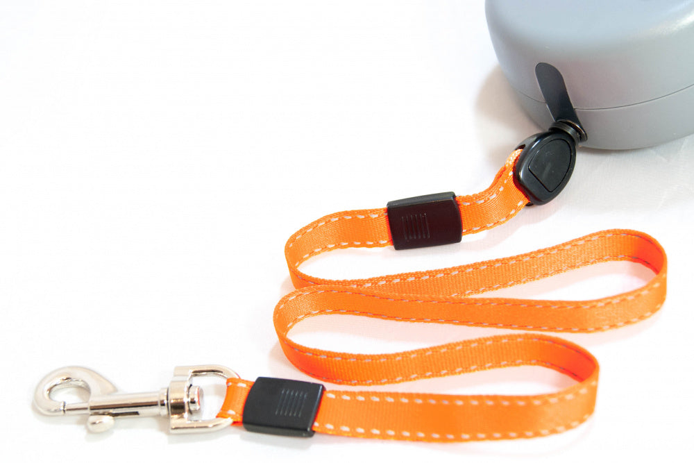 Wigzi Dual Doggie Gel Rope Orange & Green Dog Leash