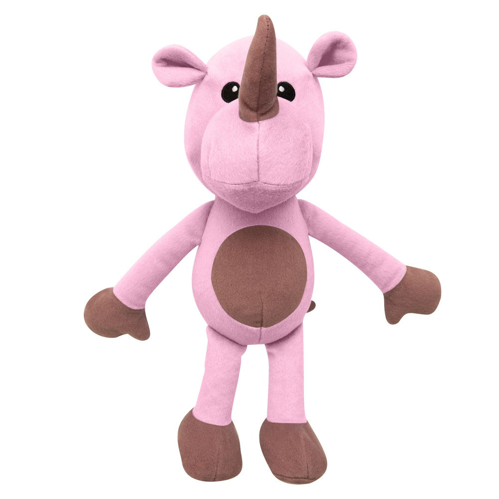 Snugarooz Robbie the Rhino Plush Dog Toy