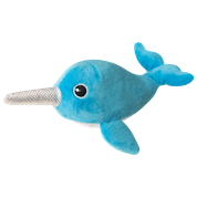 Snugarooz Baby Nikki the Narwhal Plush Dog Toy