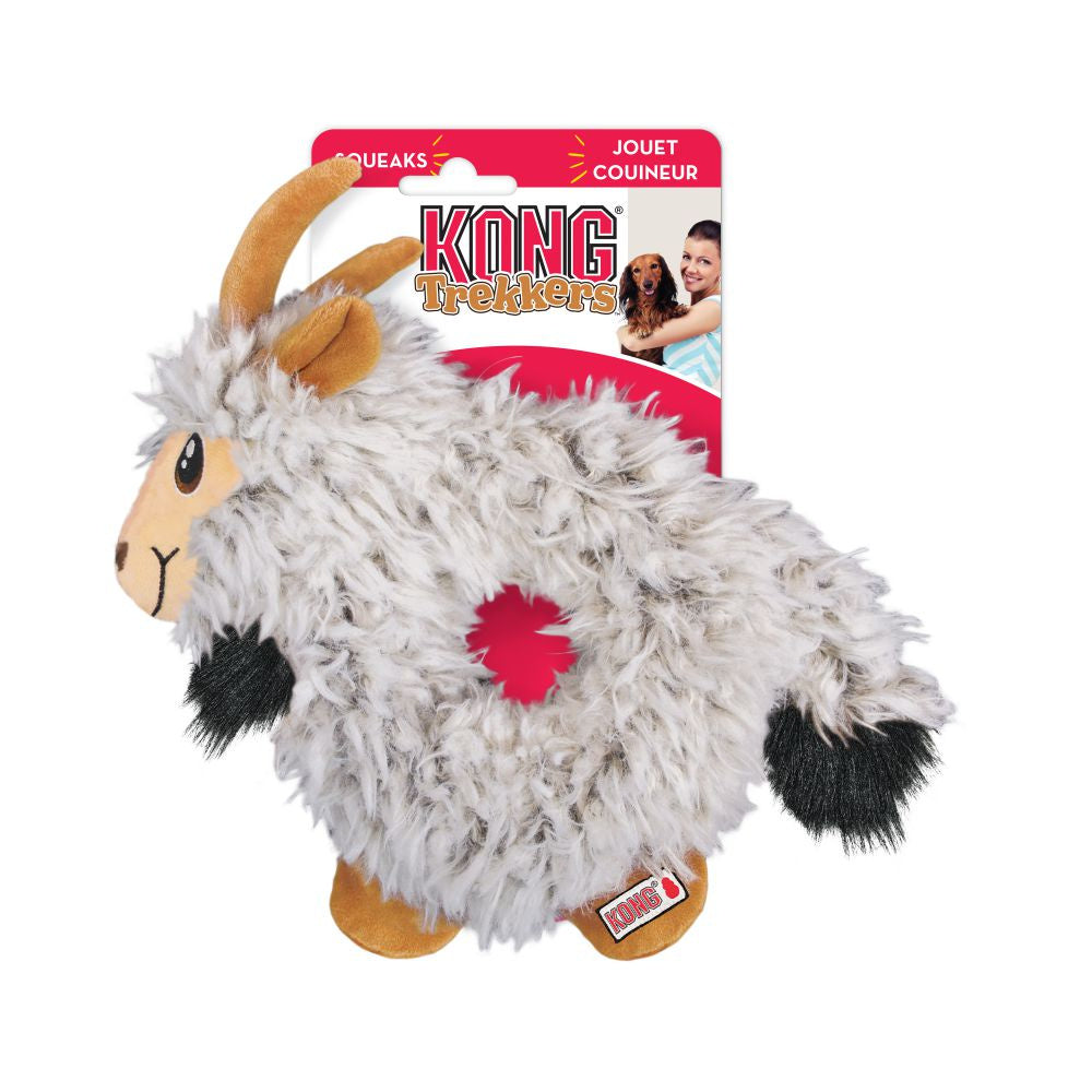 KONG Trekkers Goat Dog Toy