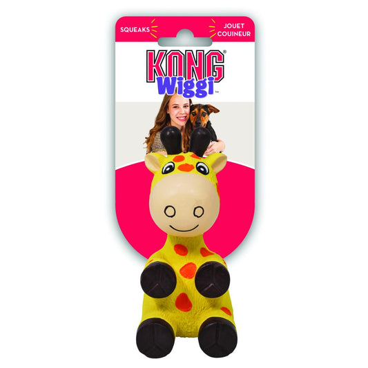 KONG Wiggi Giraffe Dog Toy