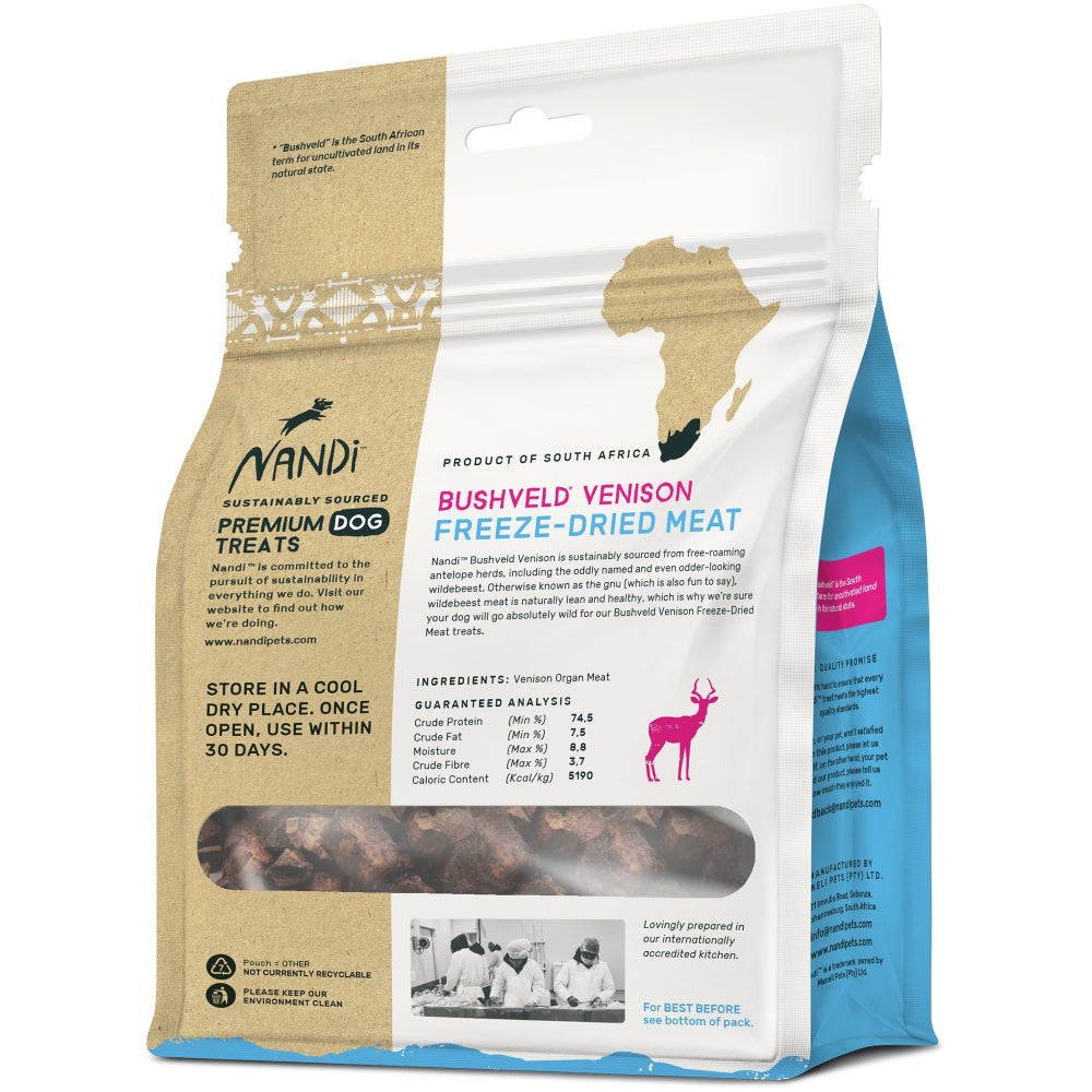 Nandi Bushveld Venison Freeze-Dried Meat Treats