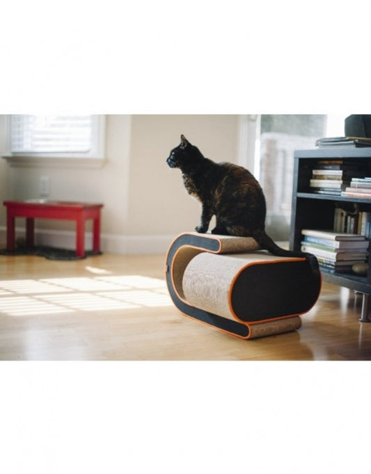 P.L.A.Y. Arty Cat Scratcher Denim, Chocolate