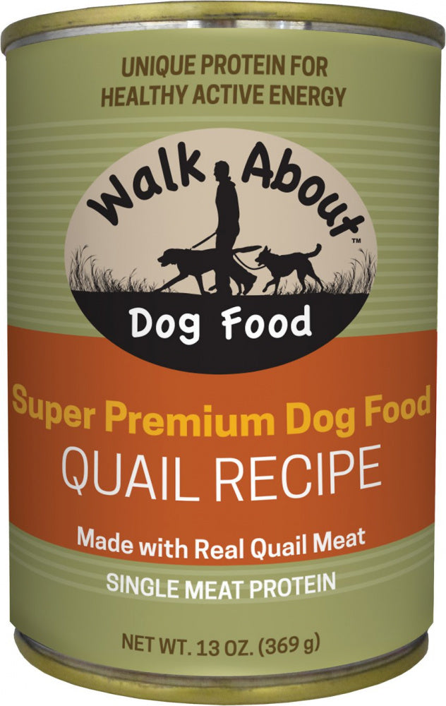 Walk About Grain Free Quail Recipe Canned Dog Food