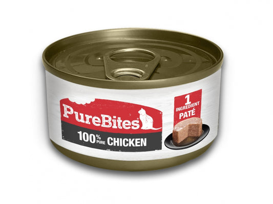 PureBites 100% Pure Chicken Pate Cat Food Topper Treat