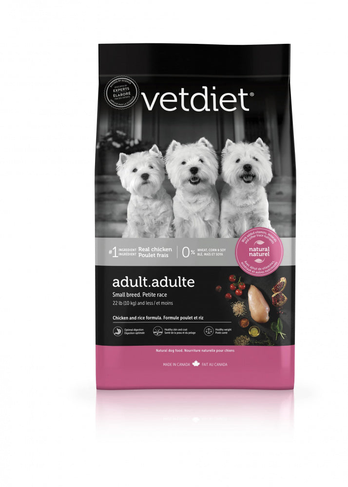 Vetdiet Chicken & Rice Formula Adult Small Breed Dog Food