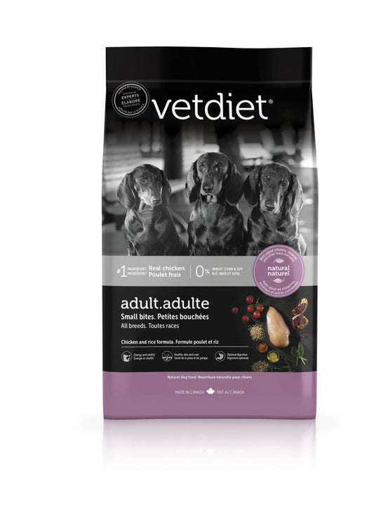 Vetdiet Chicken & Rice Formula Adult Small Bites All Breeds Dry Dog Food