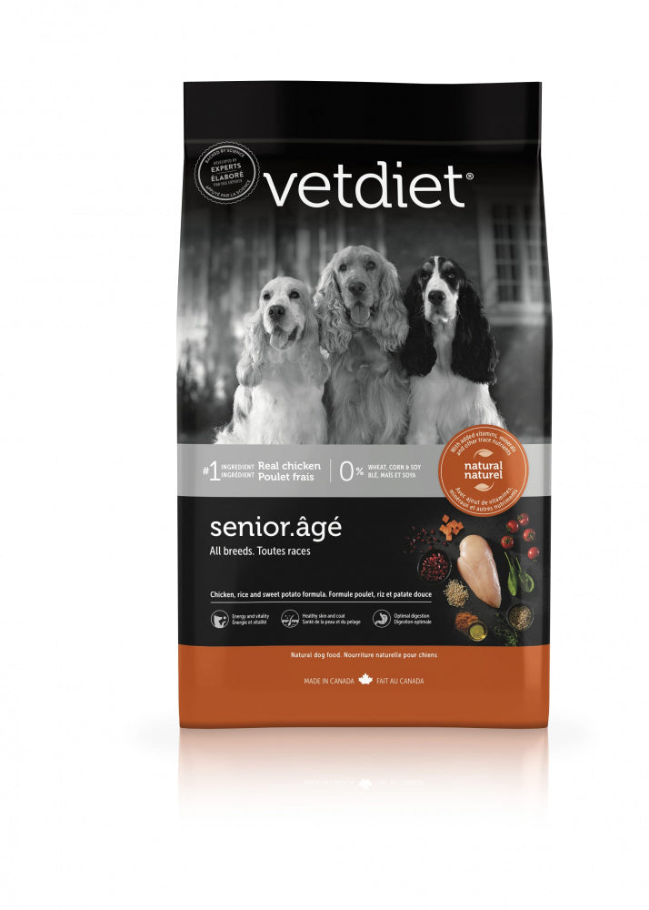 Vetdiet Chicken & Rice Formula Senior All Breeds Dry Dog Food