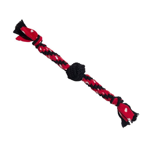 KONG Signature Rope Dual Knot w/Ball Dog Toy