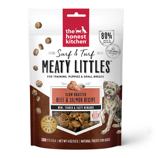 The Honest Kitchen Surf & Turf Meaty Littles Beef & Salmon Recipe Dog Treats