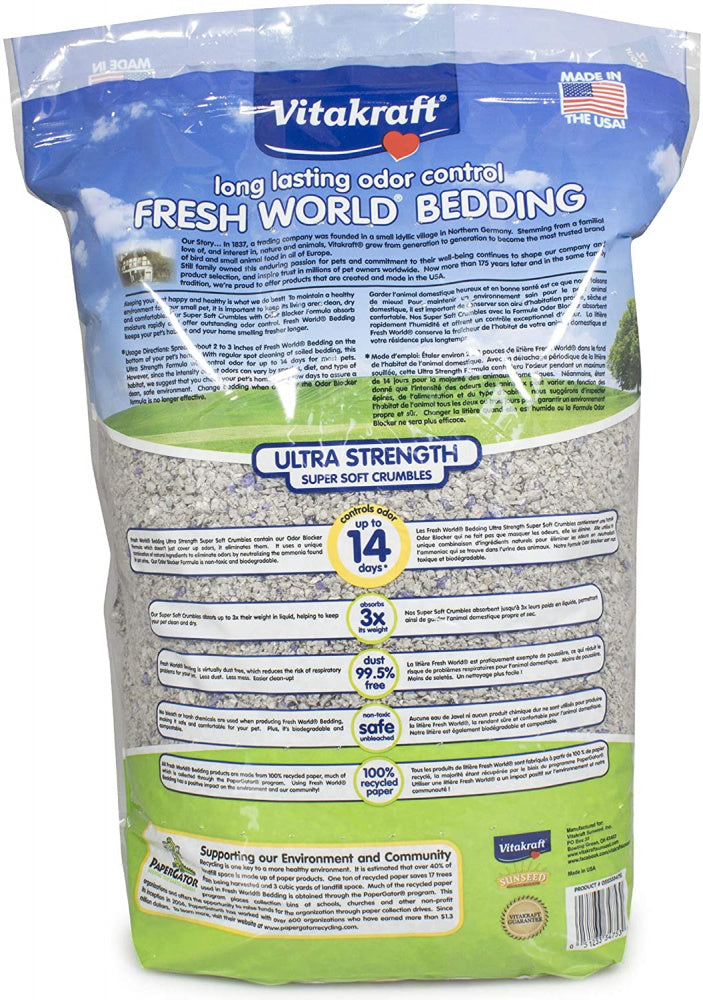 Vitakraft Fresh World Bedding Gray Fleck