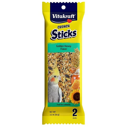 Vitakraft Crunch Sticks Golden Honey Flavor For Cockatiels