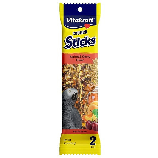 Vitakraft Crunch Sticks Apricot & Cherry Flavor For Parrots