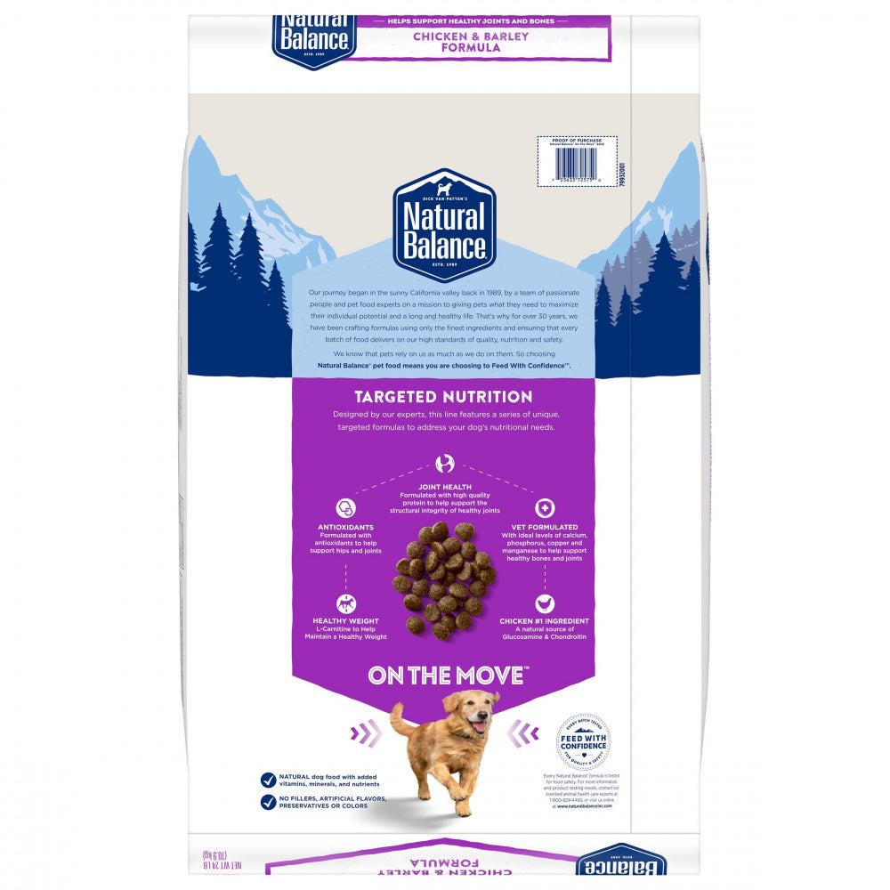 Natural Balance On the Move Chicken & Barley Formula Dry Dog Food