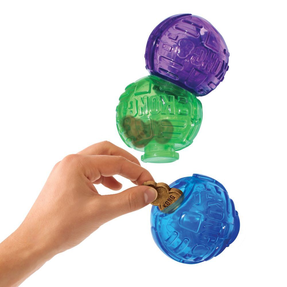 KONG Lock-It Treat Puzzle Dog Toys 3 Pack