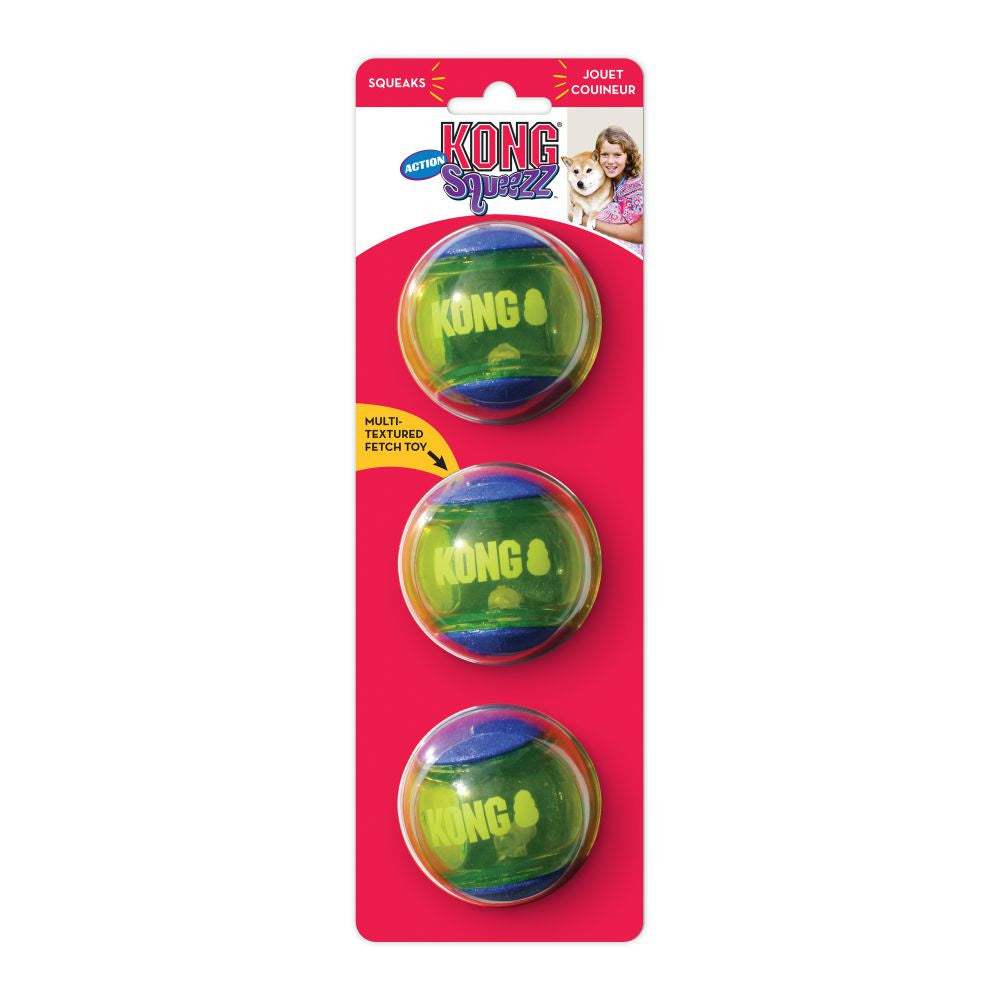 KONG Squeezz Action Ball Dog Toy