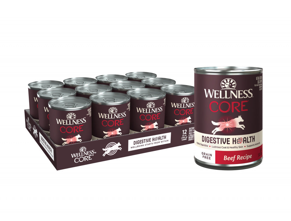 Wellness Core Digestive Health Grain Free Beef Recipe Canned Dog Food