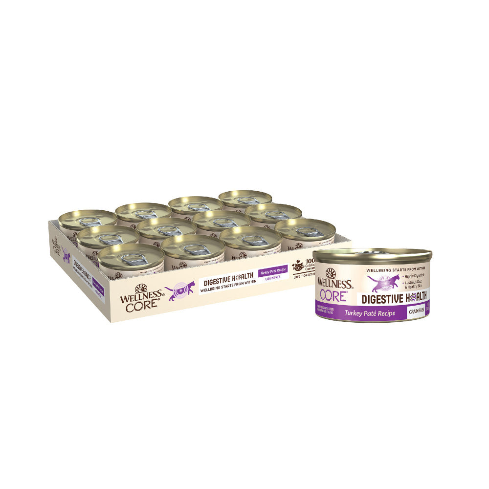 Wellness Core Digestive Health Turkey Pate Recipe Canned Cat Food