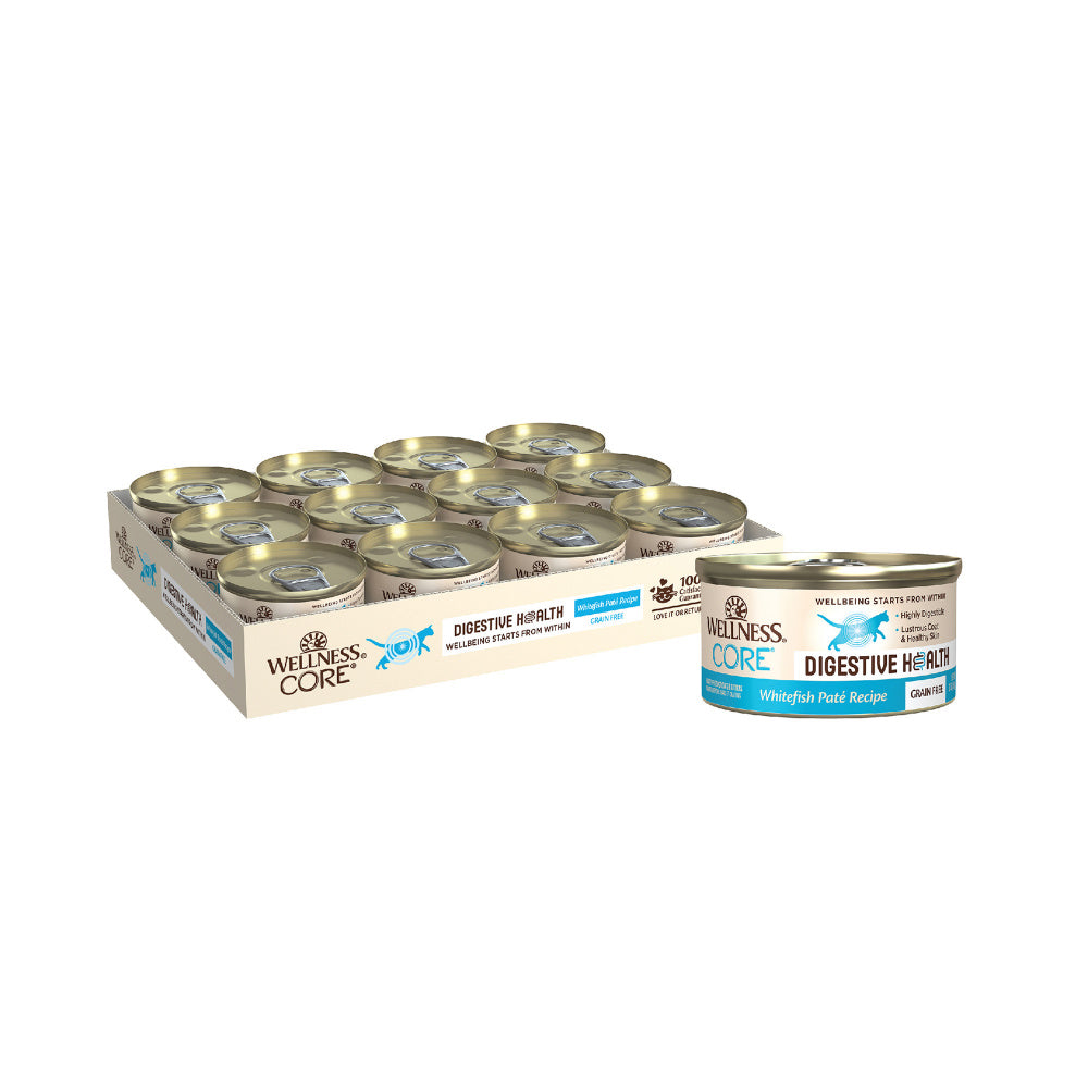 Wellness Core Digestive Health Whitefish Pate Recipe Canned Cat Food