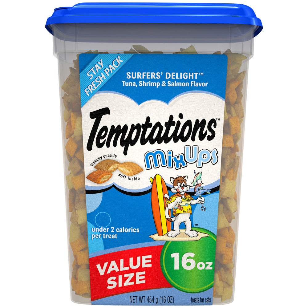 Temptations Mixups Crunchy & Soft Surfers Delight Flavor Cat Treats